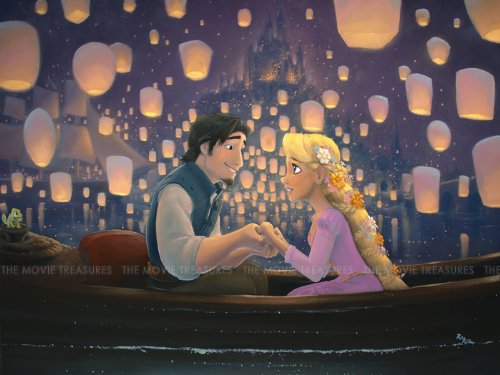 Amazon.co.jp: 西洋絵画 ディズニー 塔の上のラプンツェル